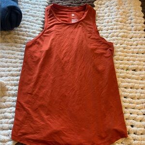 all in motion Orange-Red Striped Active Tank